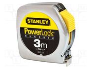 Measuring tape; L: 3m; Width: 12.7mm; Class: II STANLEY