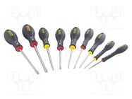 Kit: screwdrivers; 10pcs. STANLEY