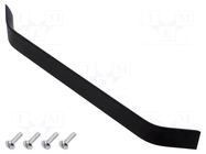 Holder; aluminium; matt black; H: 26.5mm; L: 275mm; W: 25mm; handle GTV Poland