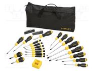 Kit: screwdrivers; 42pcs. STANLEY