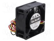 Fan: DC; axial; 5VDC; 60x60x25mm; 26.4m3/h; 24dBA; ball; 3200rpm SANYO DENKI