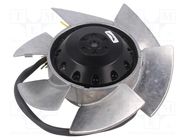 Fan: AC; axial; 230/400VAC; Ø170x64.5mm; ball; 2750rpm; IP44; black EBM-PAPST