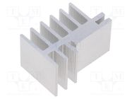 Heatsink: extruded; natural; L: 25mm; W: 30mm; H: 45mm; aluminium; raw FISCHER ELEKTRONIK