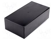 Enclosure: multipurpose; X: 93mm; Y: 170mm; Z: 52mm; ABS; black SUPERTRONIC