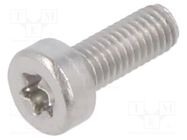 Screw; M3x8; 0.5; Head: cheese head; Torx®; TX10; ISO 14580 BOSSARD