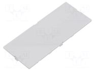 Front panel; light grey; 1597 HAMMOND