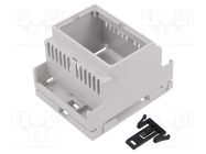 Enclosure: for DIN rail mounting; Y: 90mm; X: 71mm; Z: 58mm; PPO HAMMOND