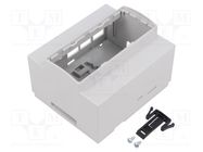 Enclosure: for computer; grey; for DIN rail mounting HAMMOND