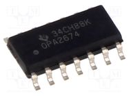 IC: operational amplifier; 260MHz; Ch: 2; SO14; ±5.75÷12VDC; tube TEXAS INSTRUMENTS