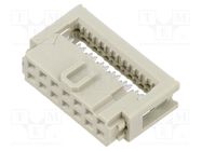 Connector: IDC; plug; female; PIN: 14; for ribbon cable; 1.27mm HARTING