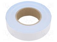 Tape: heat transfer; W: 38.1mm; L: 33m; Thk: 0.25mm; 0.6W/mK; white 3M