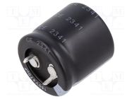 Capacitor: electrolytic; SNAP-IN; 470uF; 160VDC; Ø25x25mm; ±20% AISHI