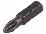 Screwdriver bit; Phillips; PH2; Overall len: 25mm; 25pcs. Milwaukee