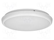 Lamp: plafond; 230VAC; 16W; 1300lm; white; 4000K; CRImin: 85; IP65 ADVITI