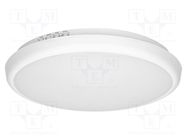 Lamp: plafond; 230VAC; 16W; 1300lm; white; 4000K; IP65; 4÷16m ADVITI