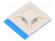 Holder; self-adhesive; polyamide; UL94HB; natural; L: 19.1mm ESSENTRA