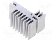 Heatsink: extruded; natural; L: 25mm; W: 30mm; H: 45mm; aluminium; raw FISCHER ELEKTRONIK