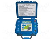 Meter: insulation resistance; LCD; VAC: 30÷600V; VDC: 30÷600V; 5mA PEAKTECH