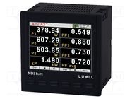 Meter: network parameters; digital,mounting; LCD TFT 3,5"; 1A,5A LUMEL