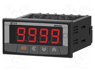 Meter; DC voltage; 100÷240VAC; on panel; MT4Y; Display: LED; 14.2mm AUTONICS