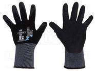 Protective gloves; Size: 8,M; black; nitryl,polyamide; Oil WONDER GRIP