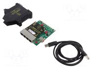 Switch Ethernet; unmanaged; Number of ports: 5; 3.3VDC,5VDC; PE BRAINBOXES