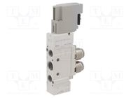 Electromagnetic valve; 1.5÷7bar; 5/2 monostable; aluminium; IP65 SMC