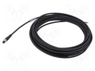 Connection lead; M8; PIN: 4; straight; 10m; plug; 60VAC; 4A; -25÷80°C LAPP