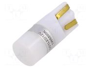 Filament lamp: automotive; W2,1x9,5d; white; 12V; 5W; 25lm ELTA