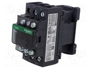 Contactor: 3-pole; NO x3; Auxiliary contacts: NC + NO; 220VAC; 25A SCHNEIDER ELECTRIC