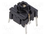 Microswitch TACT; SPST-NO; Pos: 2; 0.05A/24VDC; THT; LED; red; 3.5N MEC