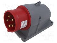 Connector: AC supply 3-phase; socket; male; 32A; 415VAC; IEC 60309 AMPHENOL