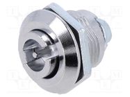 Lock; cast zinc; 34mm; Kind of insert bolt: double-bit insert 