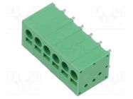 PCB terminal block; angled; 5mm; ways: 6; on PCBs; 0.2÷4mm2; tinned AMPHENOL ANYTEK