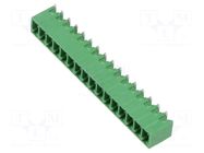 Connector: pluggable terminal block; socket; male; OQ; 10A; 300V AMPHENOL ANYTEK