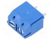 Connector: PCB terminal block; terminal; TC; 16A; PIN: 2; angled AMPHENOL ANYTEK