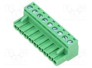 Pluggable terminal block; 5.08mm; ways: 9; straight; plug; female AMPHENOL ANYTEK