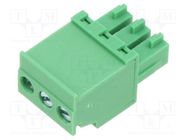 Pluggable terminal block; 3.81mm; angled 90°; plug; female; green AMPHENOL ANYTEK