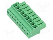 Pluggable terminal block; 3.81mm; angled 90°; plug; female; green AMPHENOL ANYTEK