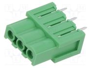 Pluggable terminal block; 5.08mm; ways: 3; straight; socket; THT AMPHENOL ANYTEK