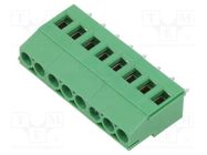 PCB terminal block; angled; 5mm; ways: 8; on PCBs; 0.2÷2.5mm2; 20A AMPHENOL ANYTEK