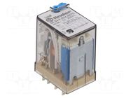 Relay: electromagnetic; 4PDT; 24VDC; Icontacts max: 7A; 7A/250VAC FINDER