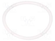 O-ring gasket; silicone; Thk: 3mm; Øint: 43mm; white; -60÷160°C ORING USZCZELNIENIA TECHNICZNE