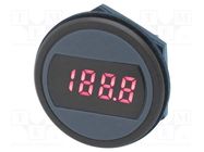 Voltmeter; digital; VAC: 85÷264V; on panel; rear side nut; LED Murata Power Solutions