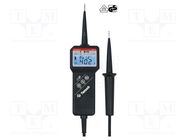 Tester: electrical; LCD; VAC: 24÷1000V; VDC: 24÷1500V; 1Ω÷2MΩ; IP65 TIETZSCH