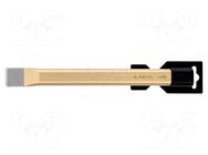 Cold chise; Tipwidth: 25mm; L: 250mm; Plating: varnish RENNSTEIG