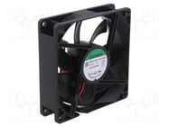 Fan: DC; axial; 24VDC; 92x92x25mm; 126.75m3/h; 47dBA; ball; IP68 SUNON