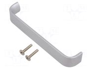 Holder; aluminium; natural; H: 30mm; L: 168mm; W: 25mm; handle GTV Poland