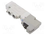 Electromagnetic valve; 1.5÷7bar; 5/2 monostable; aluminium; IP65 SMC