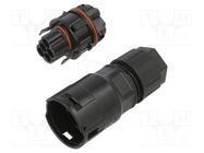 Connector: AC supply; male; 10mm2; screw terminal; plug; for cable CONNFLY